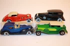 4 Vintage 1980's Hot Wheels Cars DOOZIE / PACKARD / CADILLAC / MERCEDES