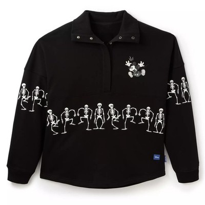 Disney Parks Mickey Mouse Skeleton Dance Henley Spirit Jersey
