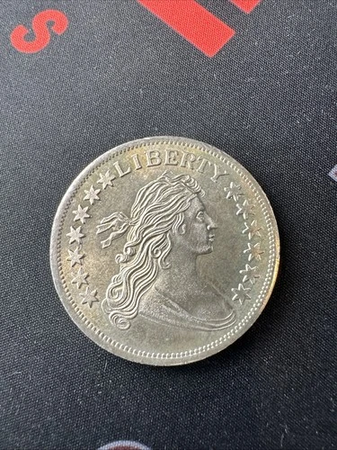 Liberty Draped Bust Design 1 Troy Oz .999 Fine Silver Bullion Round Ounce (Y)