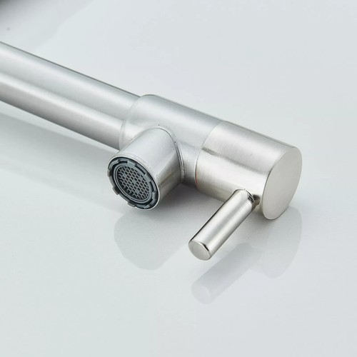 360° pull-out Mitigeur de douche de cuisine en nickel brossé Mitigeur à ressort - Imagen 8 de 11