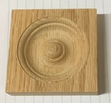 Oak rosette 40 pc lots 5/8"x 2-1/2" x 2-1/2" Button style
