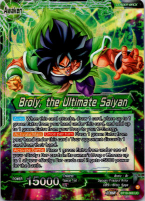 Broly the Ultimate Saiyan BT19-068 Z Leader Foil Dragon Ball Super Card Game NM
