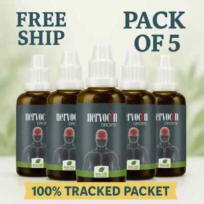 New Life Nervocin Drops 30ml x 5 | Stress & Sleep Aid | 5 Yr Exp | Free Ship