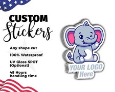 custom stickers bulk - waterproof logo stickers - print custom stickers