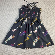American Eagle Floral Spaghetti Strap Sundress Women’s Size 6 Black Multicolor
