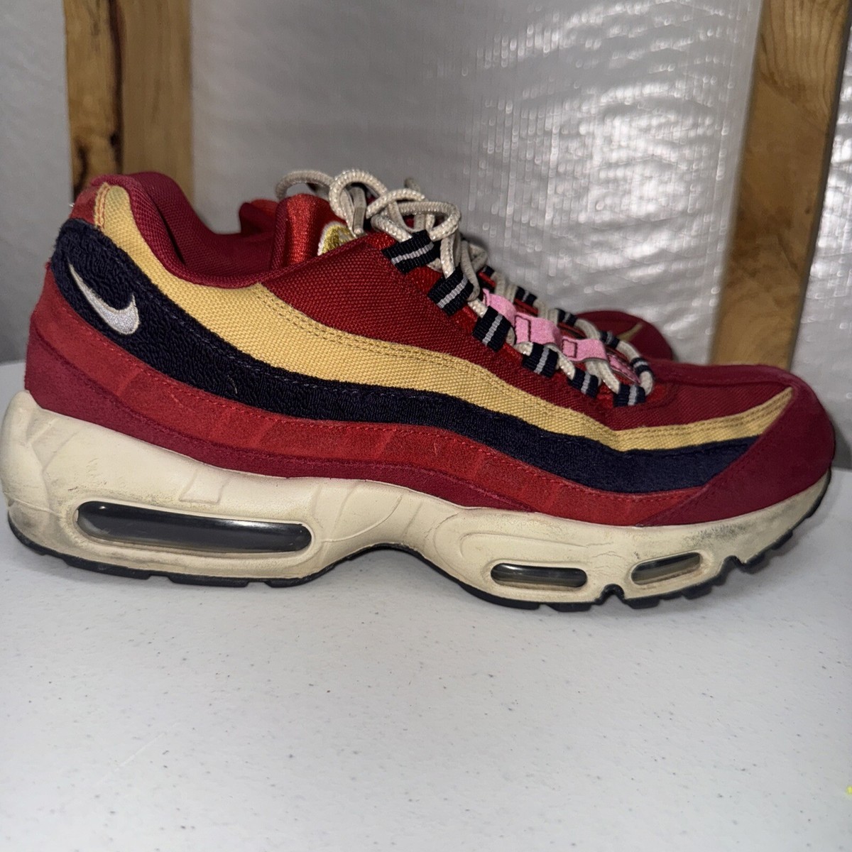 Size 10 - Nike Air Max 95 Premium Red Crush for sale online