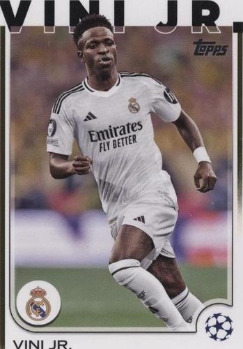 Vini Vinicius Jr. 2024-25 Topps Chrome UEFA Blue Refractor /150