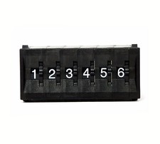 1set Thumbwheel BCD Switch 6-Digit  Cap TF41 GTF411221 0 9 Scale H 24mm Hampolt