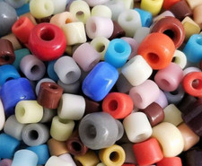 BULK BEADS 1 lb. ASSORTED 9mm  larger LOT