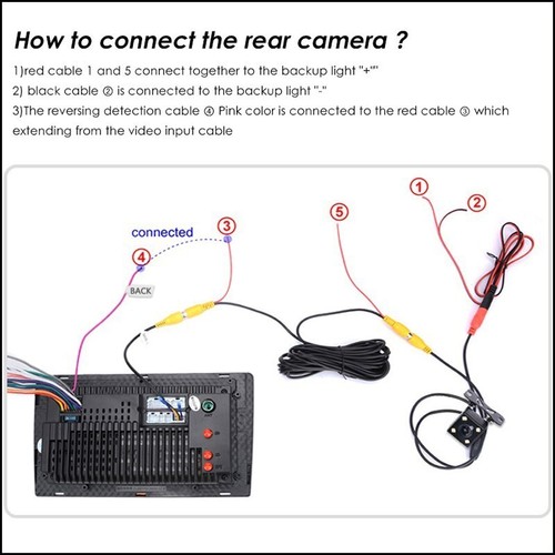 Caméra de recul de voiture pour Toyota Camry 2002 2003 2004 2005 2006 - Photo 11/11