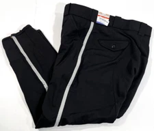 UNITED UNIFORM PANTS 30x25 MENS MOTORCYCLE BREECHES 10365 NAVY W/ SILVER STRIPE