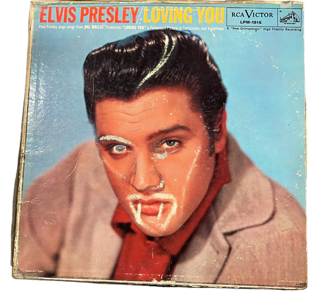 ELVIS PRESLEY LP レコード 登場 ELVIS PRESLEY - LOVING YOU - RCA VICTOR LPM 1515 - LP Vinyl Record
