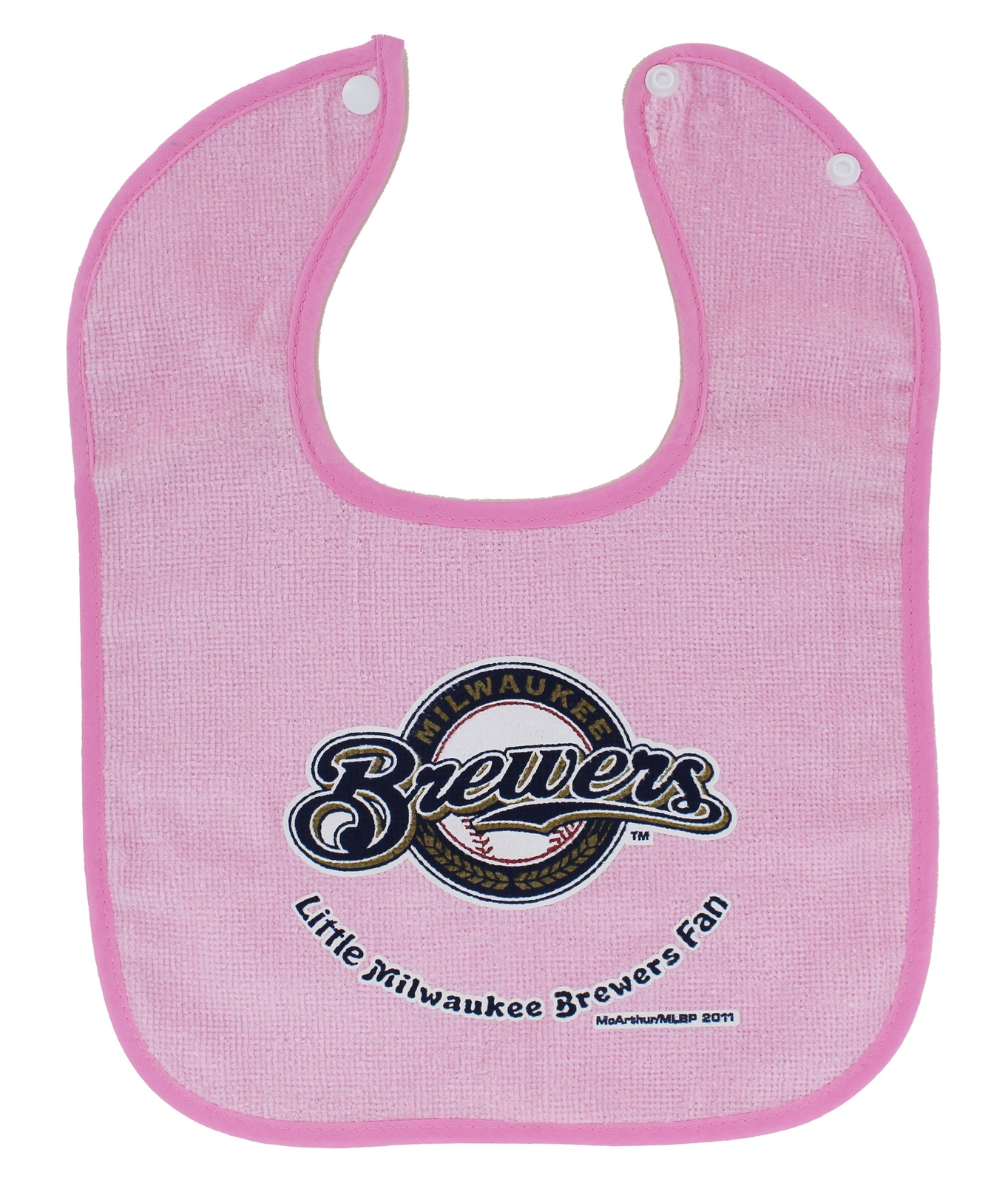 Milwaukee Brewers Little Fan Pink Bib