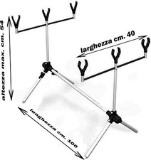 rod pod carpfishing in alluminio porta canne carpfishing con forcella reggicanna