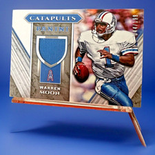 Warren Moon - Jersey Patch (MEM) #CM-WM - 044/199 - 2017 Panini Catapults