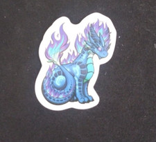Magical Fantasy Dragon Sticker 1.5" x 1.25" AI 