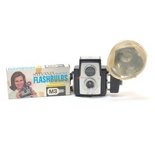 Vintage Kodak Brownie Starflex box camera with Kodalight Midget Flash