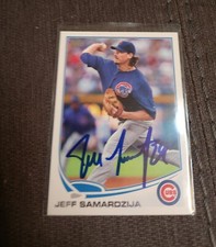 Jeff Samardzija Autograph Signed 2013 Topps Chicago Cubs