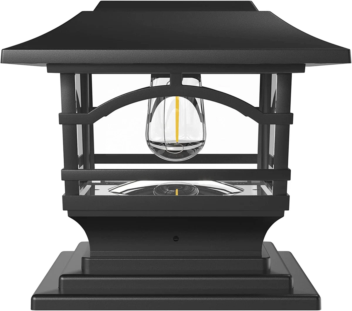 Edison Solar Outdoor Post Cap Lights 4X4 5X5 6X6 Bright LED