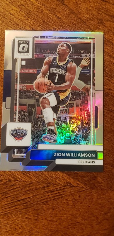 2023 Panini Donruss Optic Zion Williamson Silver Prizm New Orleans Pelicans #181