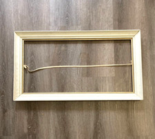 Vintage Handmade Wooden White 12x24 Picture F...