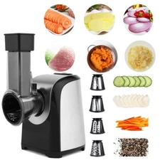 5 in 1 Electric Cheese Grater Salad Maker 150W Vegetable Slicer Shredder Chopper