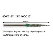 Dental Diamond Burs FG Round End Taper Green Coarse Grit High Speed Bur 856/016C