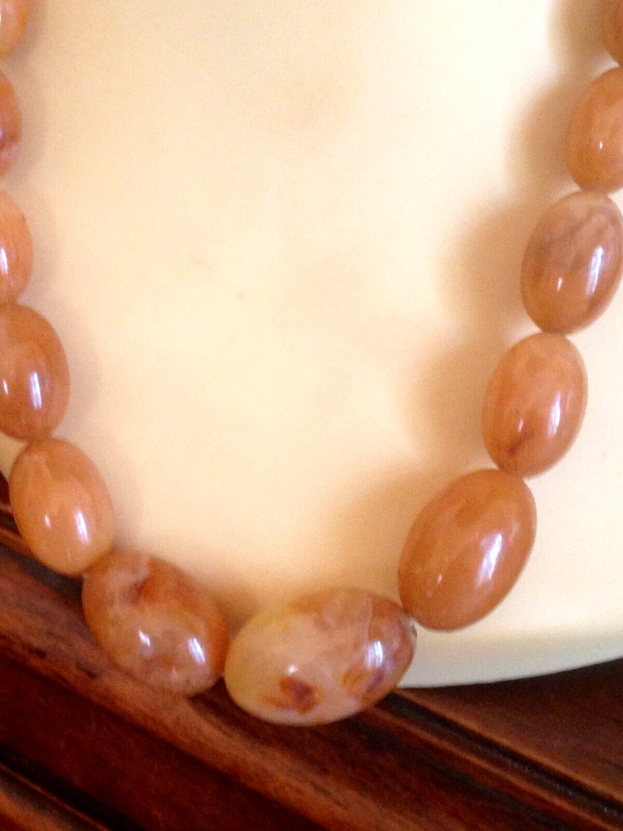 Collier Vintage En Bakélite Ambre – Occasion, Bijou Rétro