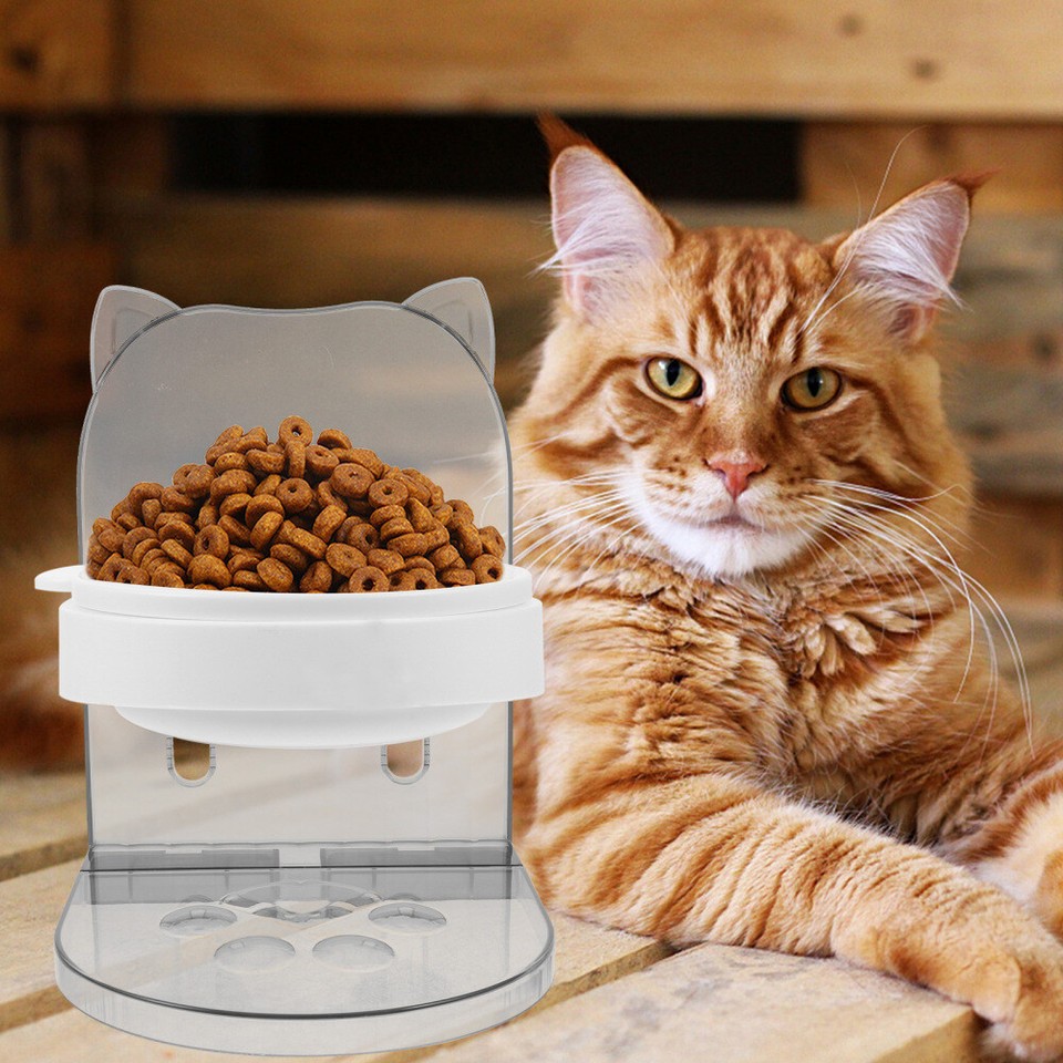 Elevated Cat Bowl Adjustable Cat Feeder Dog Food Feeder Small Dogs