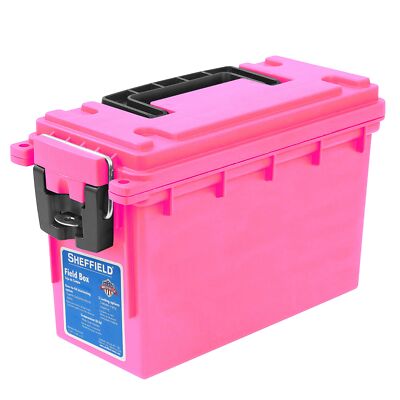 Sheffield Watertight Storage Box Secure Ammo Organizer with Carry Handle