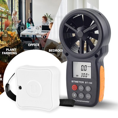 LCD Digital Windmesser Anemometer und Temperatur-Feuchtigkeitssensor 59~5905Ft/m
