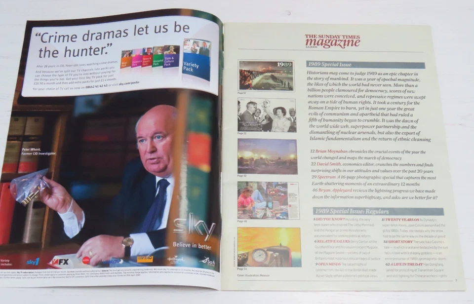 May 3rd 2009 Sunday Times Magazine : 1989 The Year That Changed The World - Image 3 of 4