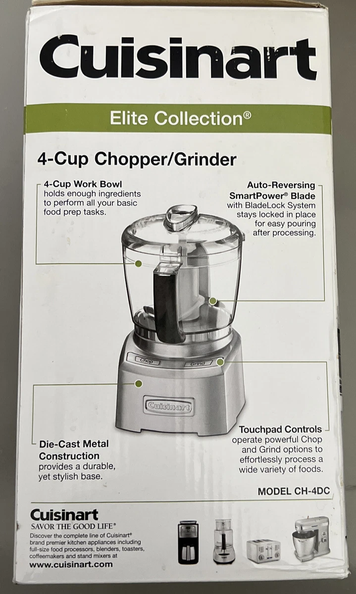 Cuisinart Elite Collection Chopper/Grinder, Silver, 4 Cup