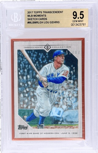 1978 LANDSMAN PLAYING CARD LOU GEHRIG JACK OF HEARTS SGC 9.5 MINT+