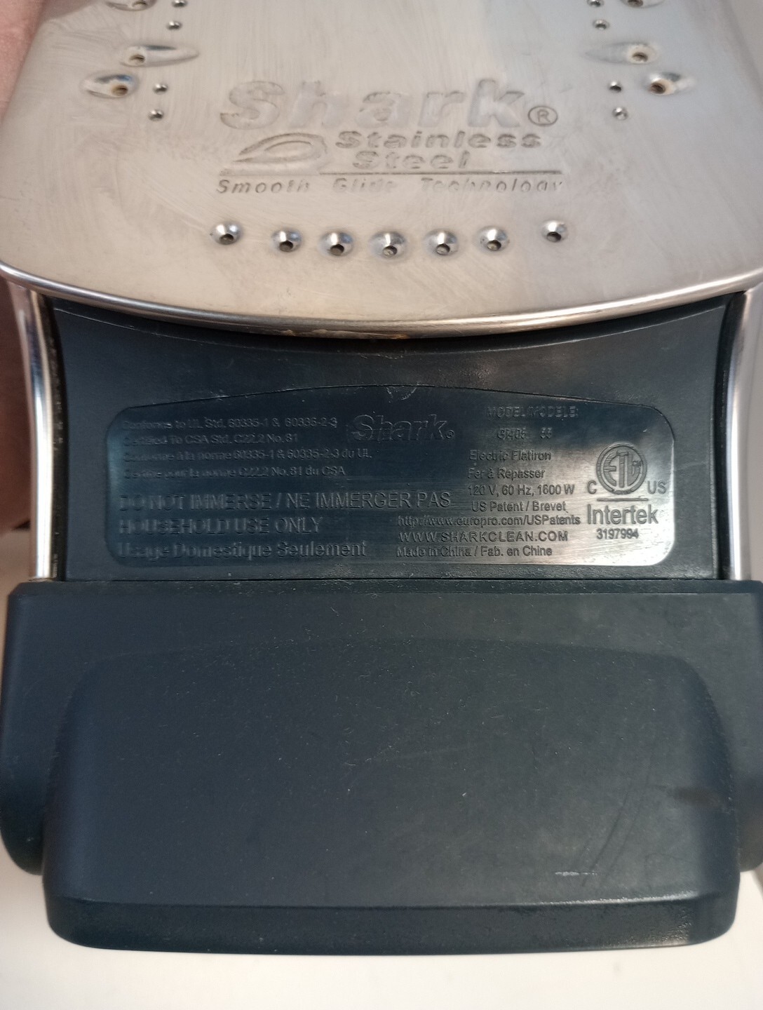 Shark  Steaming Anti-Drip Iron 1600 Watts - Model G1405-55 Gray/Blue