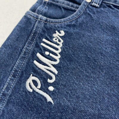 P. Miller Denim Jeans Boys Size 12x23 Youth Skateboardin Shorties Carpenter RJ7