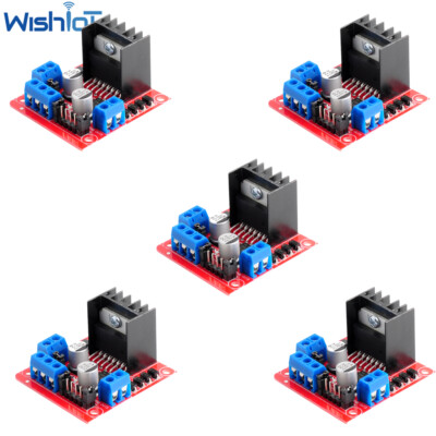 5PC L298N DC Stepper Motor Driver Module Dual H Bridge Control Board for Arduino