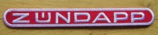 Aufnäher / Patch: ZÜNDAPP - Logo - lang - rot weiss - 13,5 cm - Kult