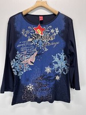 Vintage Womens Merry and Bright brand Christmas Shirt Sz XL NWT NOS Made In USA