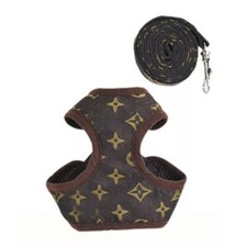 Small Dog Cat Puppy Harness+Lead Leash Set Pet Chihuahua Mesh Vest Adjustable UK