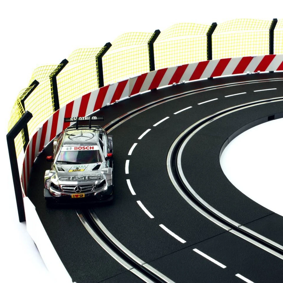 Fangzaun 2m für Carrera Digital 124 132 EVO Kurven Geraden Zaun Leitplanke Bande - Bild 3 von 4