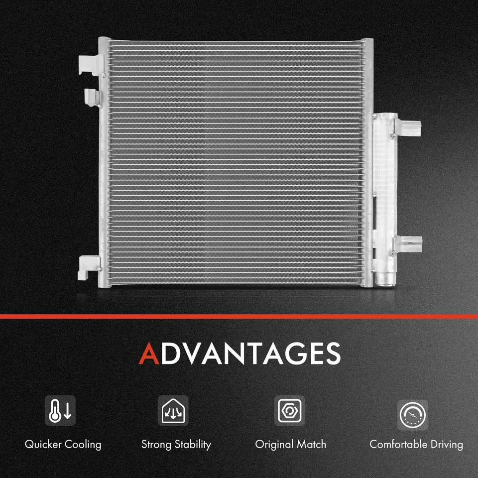 Комплект радиатора и кондиционера конденсатора и вентилятора охлаждения для Chevrolet Spark 2013-2015 1,2 л - Изображение 3 из 4
