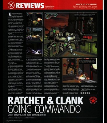 Ratchet & Clank Going Commando Magazine Review Print Ad Poster 2003