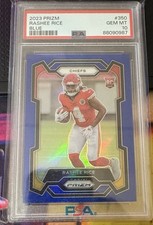 2023 Panini Prizm Rashee Rice Blue Retail SSP PSA 10 Chiefs Rookie RC