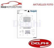SATZ BREMSBELÄGE BREMSKLÖTZE HINTEN DELPHI LP5057EV I FÜR OPEL ZAFIRA LIFE