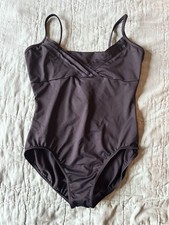 Adult M / L MIRELLA Dance Leotard Costume Black Contemporary Lyrical Size Large