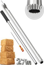 SturdyShape Premium Hay Probe Bale Sampler For Drill 27 Inch With Serrated Tip C