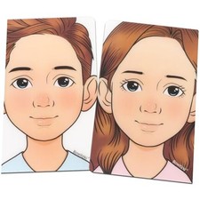 face painting practice board,2 pieces reusable colorful face paint Boy girls