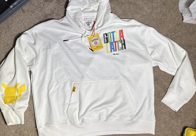 Pokemon X Target exclusive Gotta Catch Them All hoodie Cream large NEW IN HAND