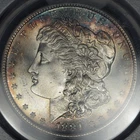 1881-S PCGS/CAC MS67+ MORGAN SILVER DOLLAR 2-SIDED COLOR TONED SUPERB GEM